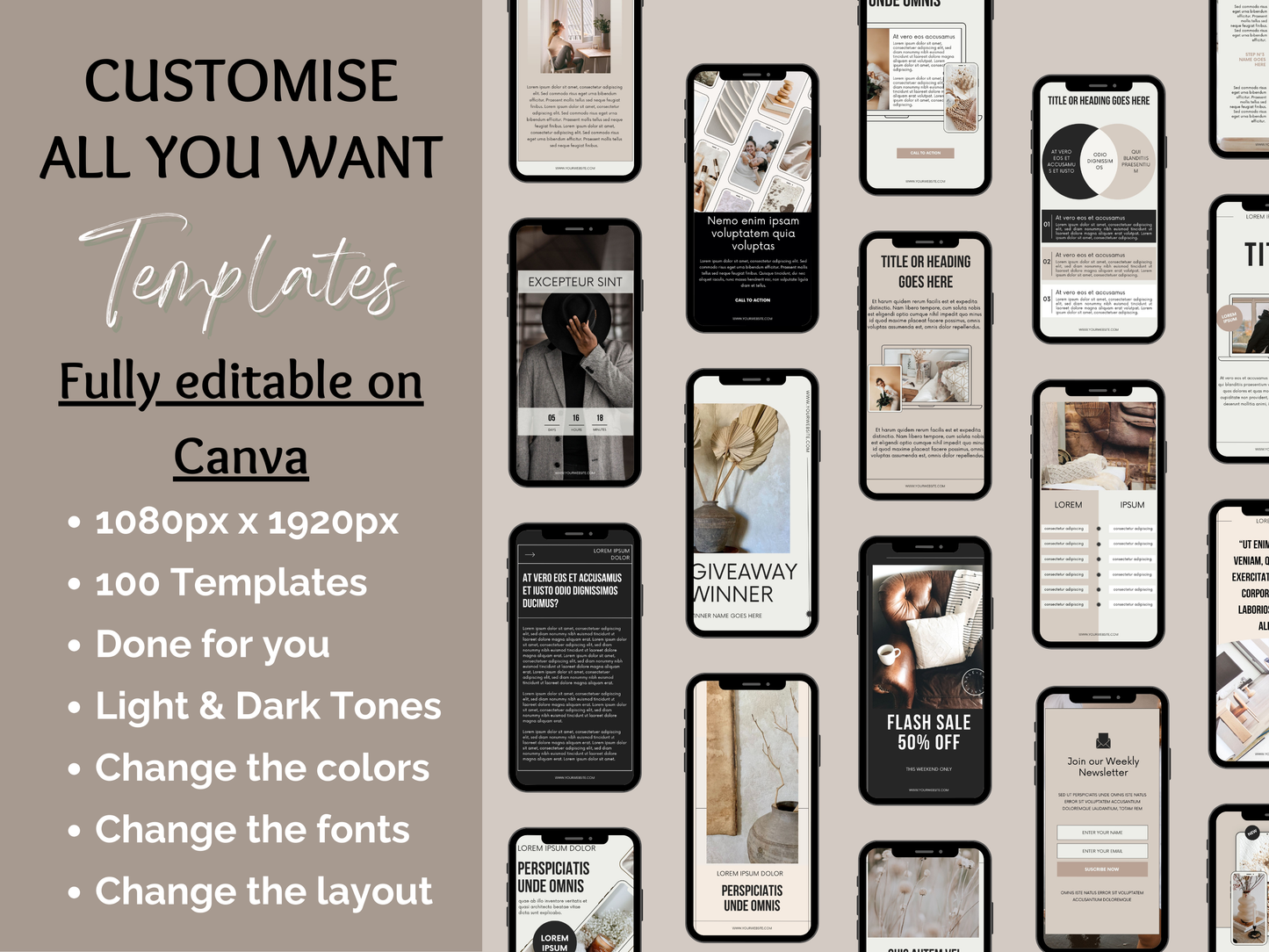 100 Instagram Story Templates